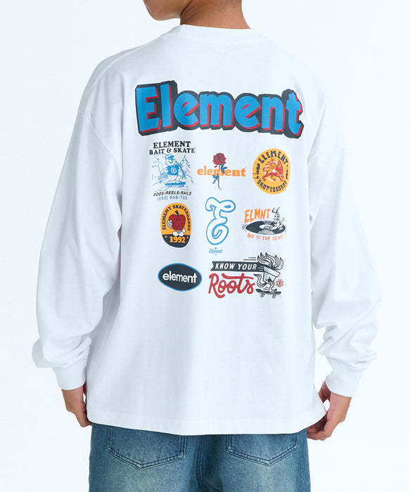 ELEMENT メンズ ACOMPANY LS ロンT 【2026年春夏モデル】 WHT / XL
