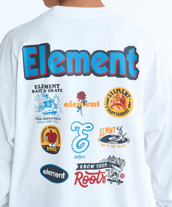 ELEMENT メンズ ACOMPANY LS ロンT 【2026年春夏モデル】 WHT / XL