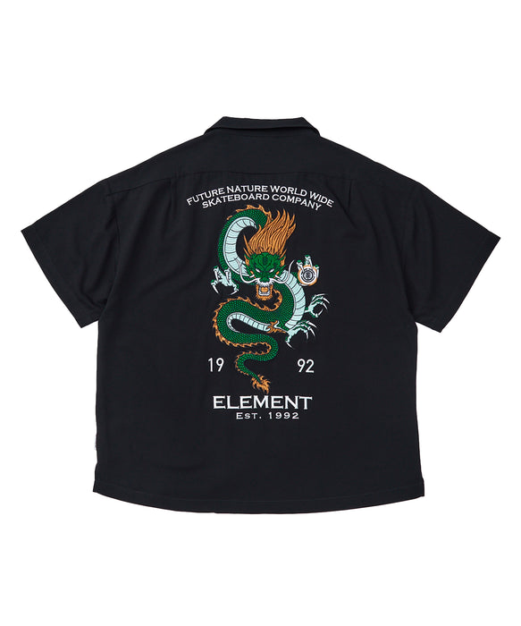 ELEMENT メンズ VIETNAM SK8 SHIRTS 半袖シャツ 【2026年春夏モデル】 BKD / XL