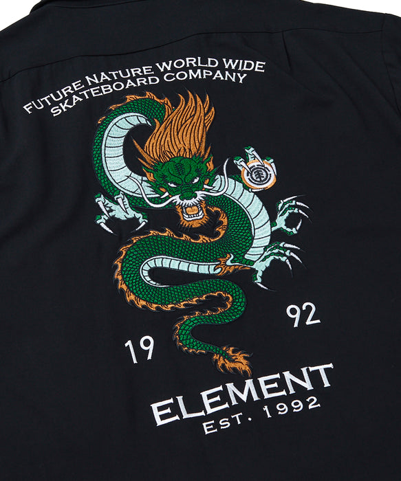 ELEMENT メンズ VIETNAM SK8 SHIRTS 半袖シャツ 【2026年春夏モデル】 BKD / XL