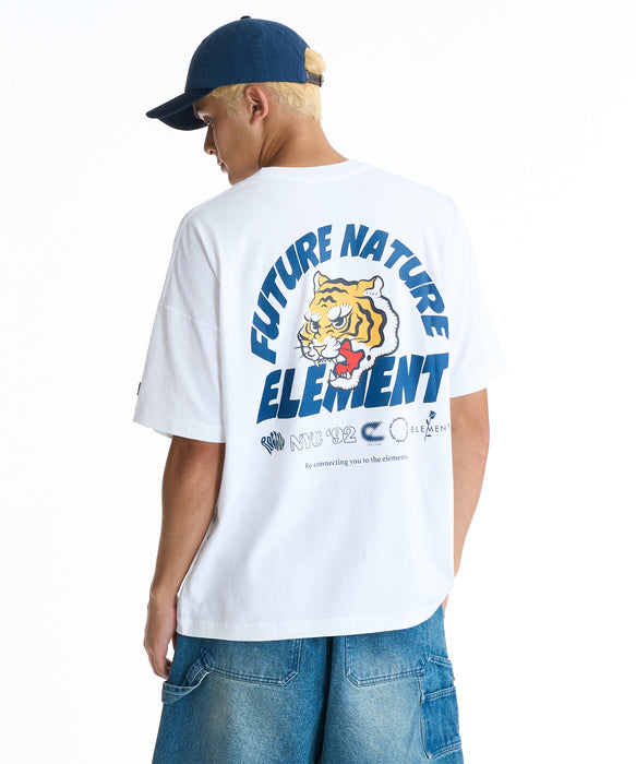 ELEMENT メンズ TIGER SS Tシャツ 【2026年春夏モデル】 WHT / XL