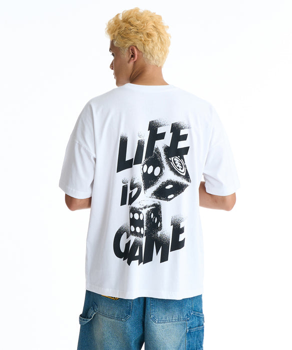 ELEMENT メンズ DICE SS Tシャツ 【2026年春夏モデル】 WHT / XL