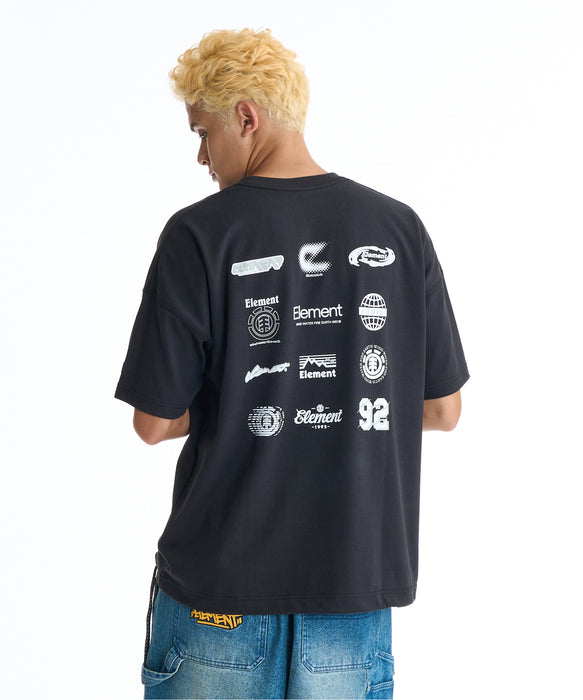 ELEMENT メンズ AUTHENTIC SS Tシャツ 【2026年夏モデル】 FBK / XL