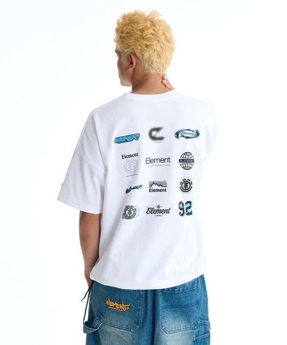 ELEMENT メンズ AUTHENTIC SS Tシャツ 【2026年夏モデル】 WHT / XL