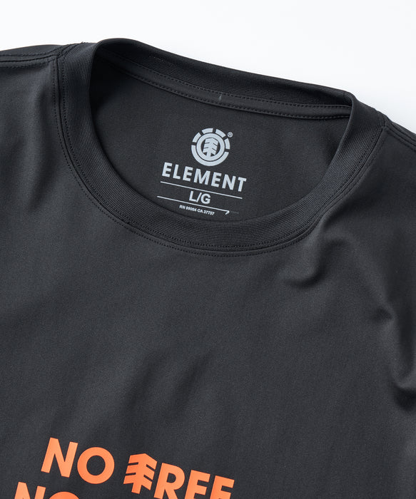 ELEMENT メンズ NO TREE NO SKATE SS Tシャツ 【2026年夏モデル】 FBK / XL