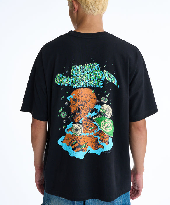ELEMENT メンズ HIROTTON  SS Tシャツ 【2026年夏モデル】 FBK / XL