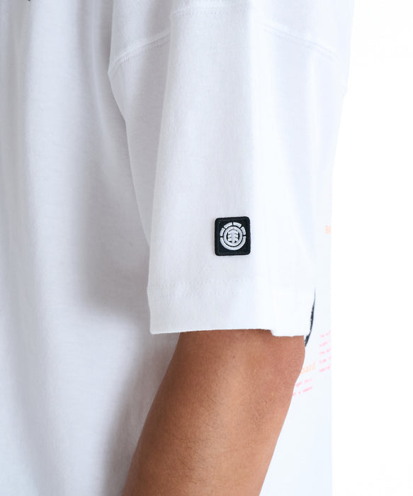 ELEMENT メンズ 10 ESSENTIALS SS Tシャツ 【2026年夏モデル】 WHT / XL
