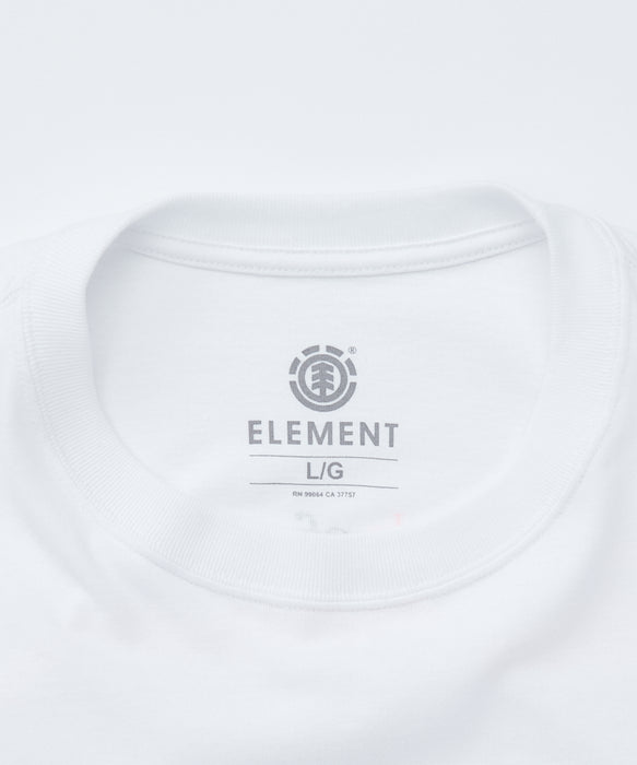 ELEMENT メンズ 10 ESSENTIALS SS Tシャツ 【2026年夏モデル】 WHT / XL