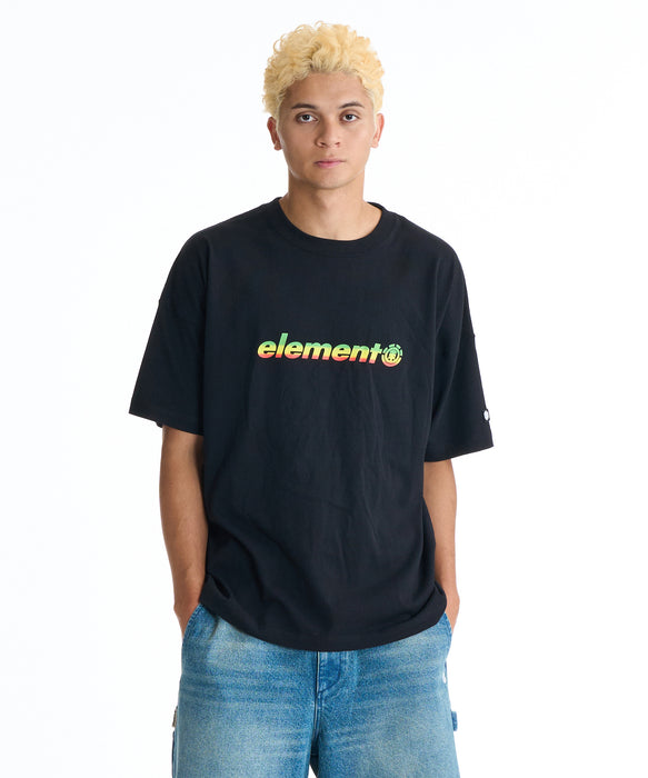 ELEMENT メンズ RASTA GRADE SS Tシャツ 【2026年夏モデル】 FBK / XL