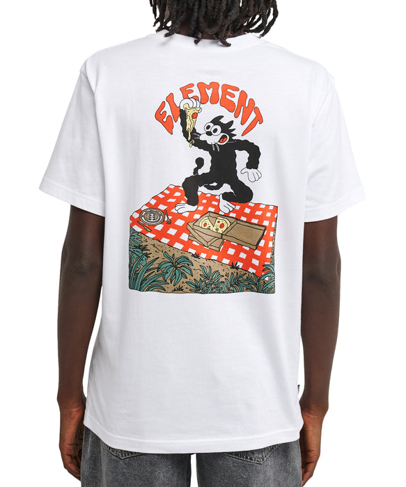 ELEMENT メンズ PIZZA SS Tシャツ 【2026年春夏モデル】 WBB0 / XL