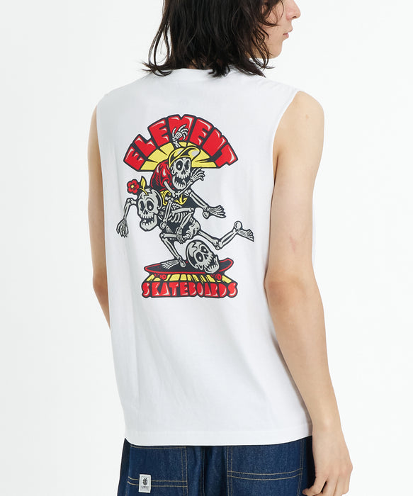 ELEMENT メンズ TIMBER 3 2ND NO SLEEVE タンクトップ 【2026年夏モデル】 WHT / XL