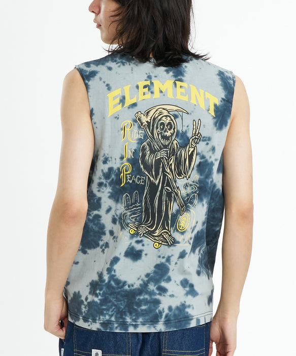 ELEMENT メンズ TIMBER RIP NO SLEEVE Tシャツ 【2026年夏モデル】 FBKT / XL