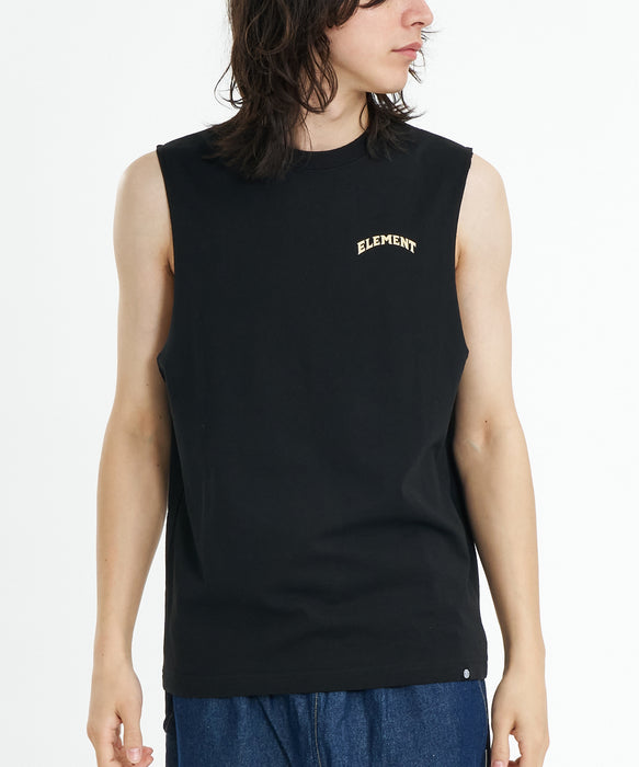 ELEMENT メンズ TIMBER RIP NO SLEEVE Tシャツ 【2026年夏モデル】 FBKT / XL