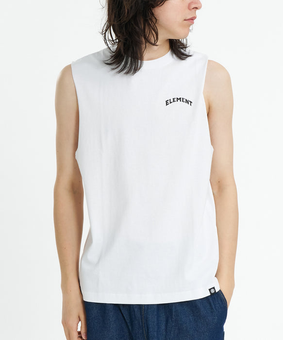 ELEMENT メンズ TIMBER RIP NO SLEEVE Tシャツ 【2026年夏モデル】 WHT / XL