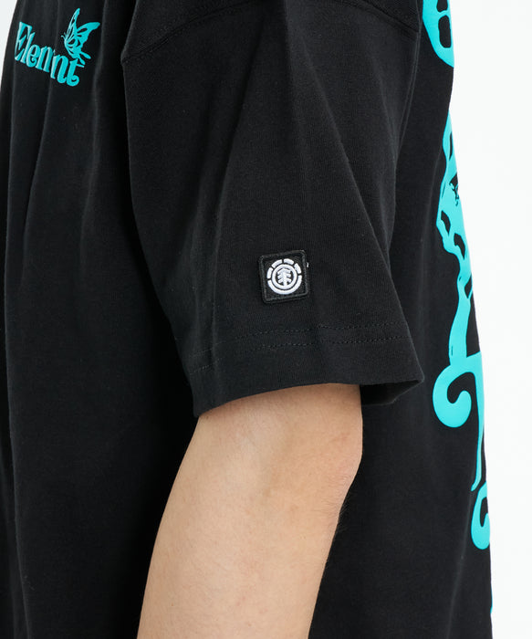 ELEMENT メンズ BUTTERFLY SS Tシャツ 【2026年春夏モデル】 FBK / XL