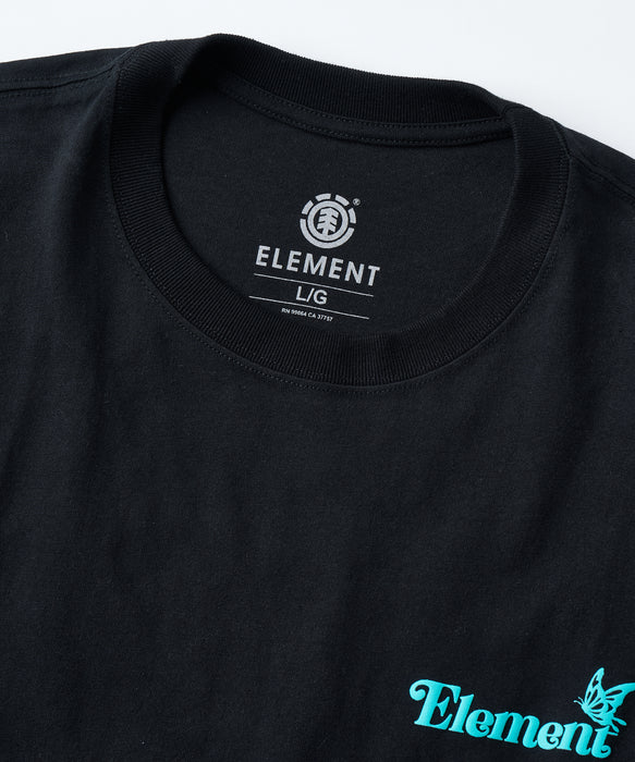ELEMENT メンズ BUTTERFLY SS Tシャツ 【2026年春夏モデル】 FBK / XL