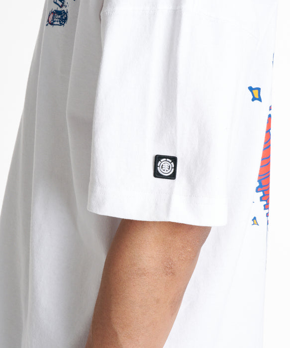 ELEMENT メンズ CAMOCHILL COMIC SS Tシャツ 【2026年夏モデル】 WHT / XL