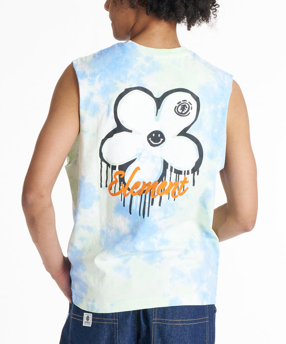 ELEMENT メンズ FLOWER 5 NO SLEEVE Tシャツ 【2026年夏モデル】 BGTD / XL