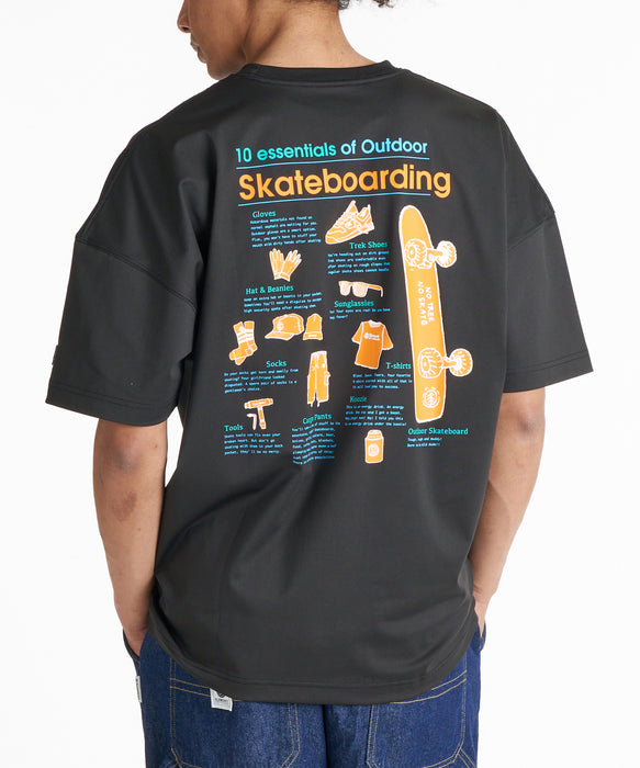 ELEMENT メンズ OUTDOOR 10 ESSENTIALS SS Tシャツ 【2026年夏モデル】 FBK / XL