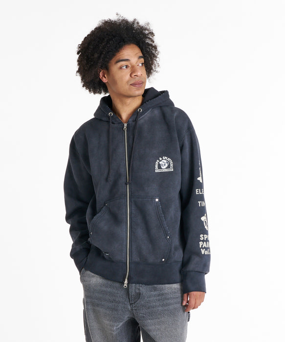 ELEMENT メンズ TIMBER DRIPS ZIP HOOD パーカー 【2026年秋冬モデル】 MBK / XL