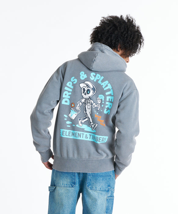 ELEMENT メンズ TIMBER DRIPS ZIP HOOD パーカー 【2026年秋冬モデル】 RGR / XL
