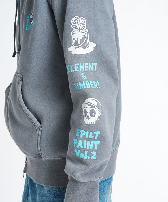 ELEMENT メンズ TIMBER DRIPS ZIP HOOD パーカー 【2026年秋冬モデル】 RGR / XL