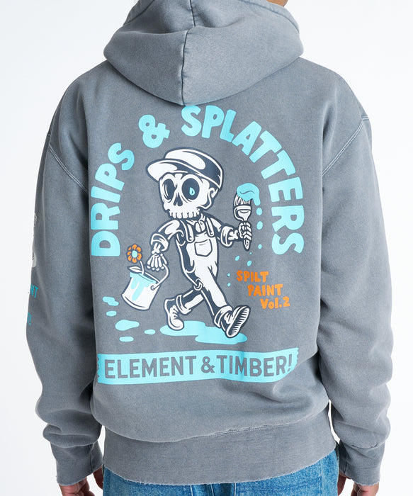 ELEMENT メンズ TIMBER DRIPS ZIP HOOD パーカー 【2026年秋冬モデル】 RGR / XL
