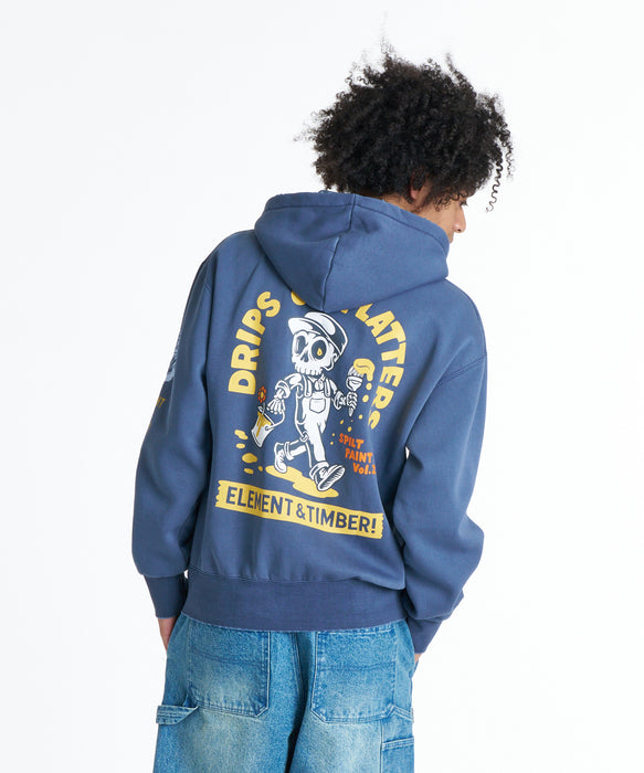 ELEMENT メンズ TIMBER DRIPS ZIP HOOD パーカー 【2026年秋冬モデル】 SNV / XL