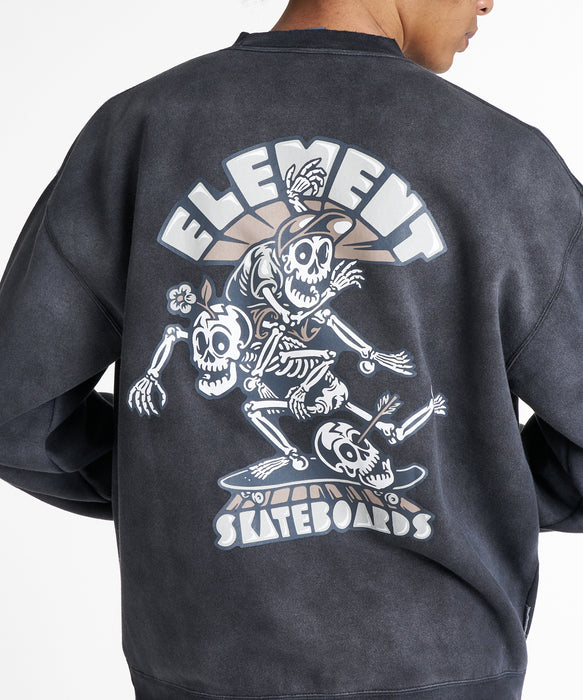 ELEMENT メンズ TIMBER 3 2ND CREW トレーナー 【2026年秋冬モデル】 MBK / XL