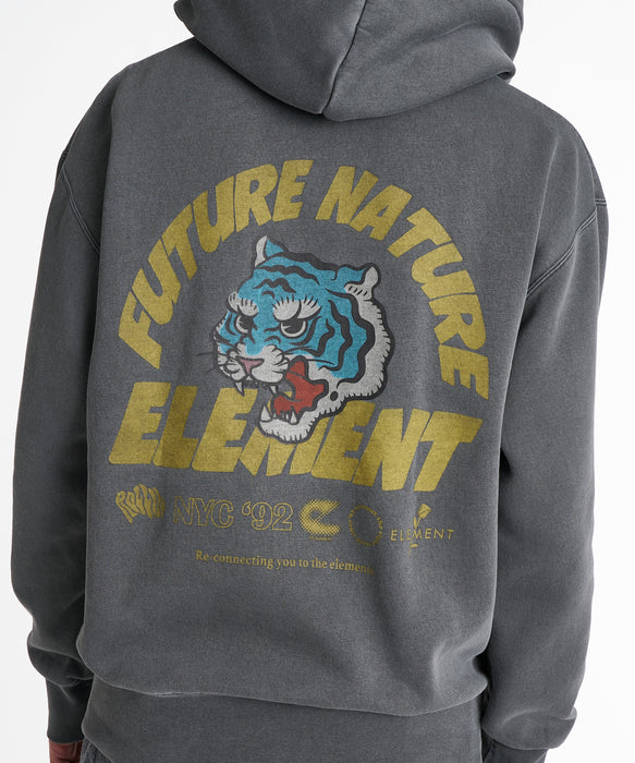 ELEMENT メンズ TIGER HOOD パーカー 【2026年秋冬モデル】 SBK / XL