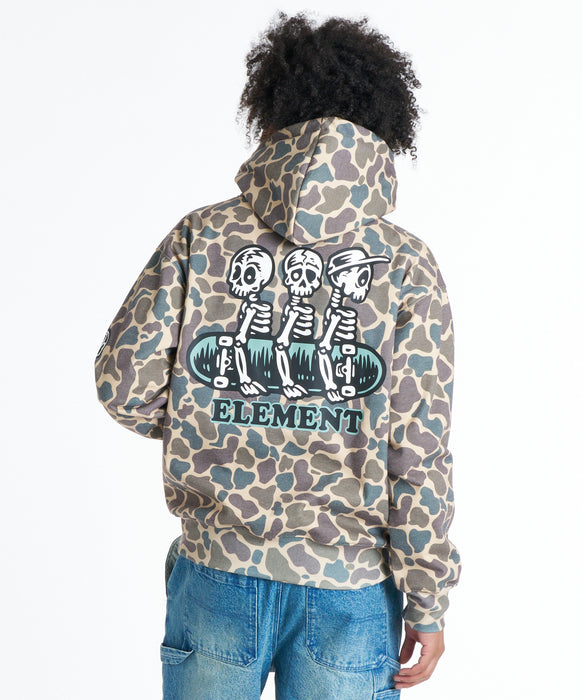 ELEMENT メンズ TIMBER 3 ZIP HOOD WR パーカー 【2026年秋冬モデル】 CAM / XL