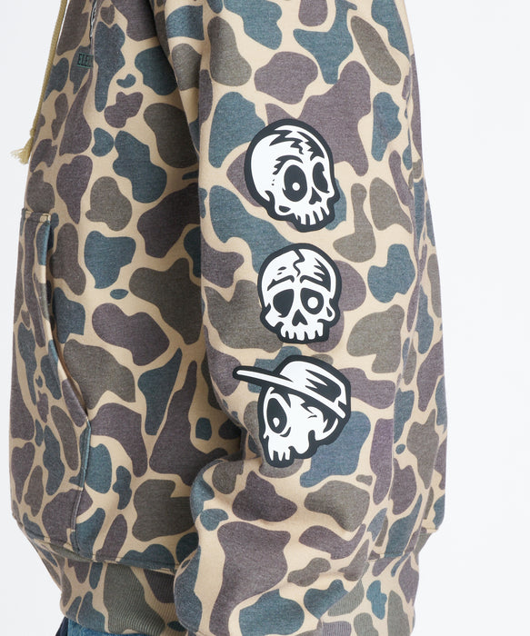 ELEMENT メンズ TIMBER 3 ZIP HOOD WR パーカー 【2026年秋冬モデル】 CAM / XL