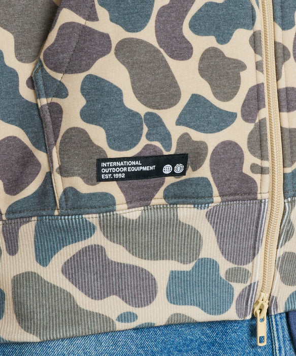 ELEMENT メンズ TIMBER 3 ZIP HOOD WR パーカー 【2026年秋冬モデル】 CAM / XL