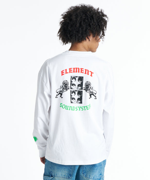 ELEMENT メンズ SOUND SYSTEM LS ロンT 【2026年秋冬モデル】 WHT / XL