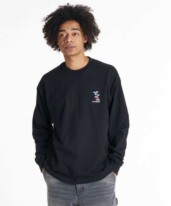 ELEMENT メンズ CAMOCHILL LS ロンT 【2026年秋冬モデル】 FBK / XL