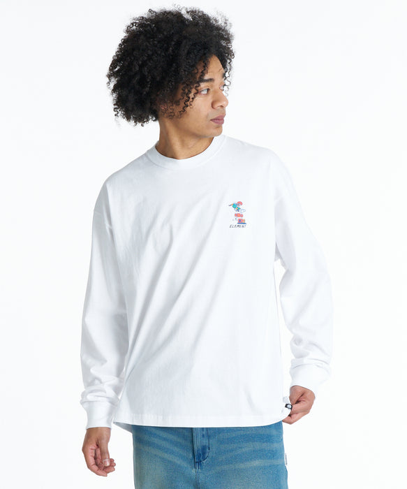 ELEMENT メンズ CAMOCHILL LS ロンT 【2026年秋冬モデル】 WHT / XL