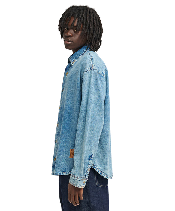 ELEMENT メンズ RELAX DENIM SHIRT LS 長袖シャツ 【2026年秋冬モデル】 BLC0 / XL