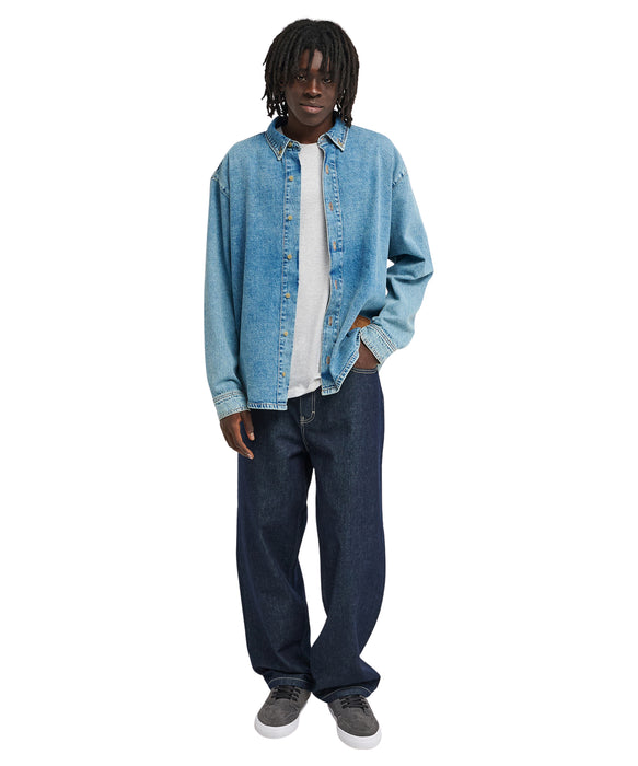 ELEMENT メンズ RELAX DENIM SHIRT LS 長袖シャツ 【2026年秋冬モデル】 BLC0 / XL