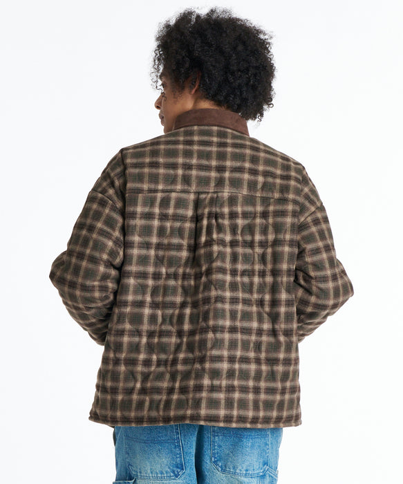ELEMENT メンズ PLAID PUFF JACKET ジャケット 【2026年秋冬モデル】 BRW / XL