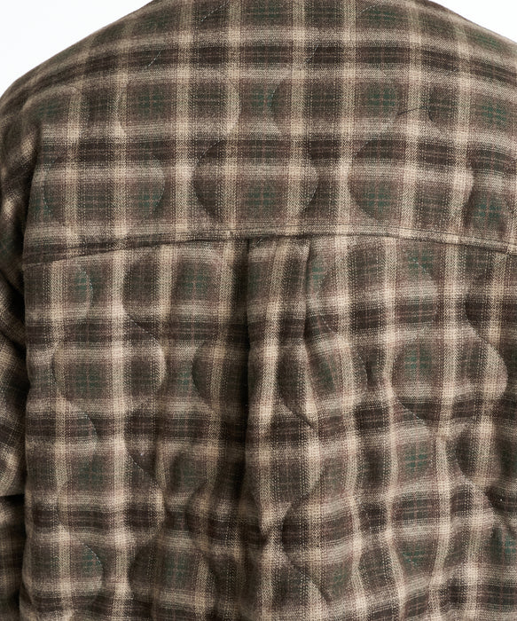 ELEMENT メンズ PLAID PUFF JACKET ジャケット 【2026年秋冬モデル】 BRW / XL