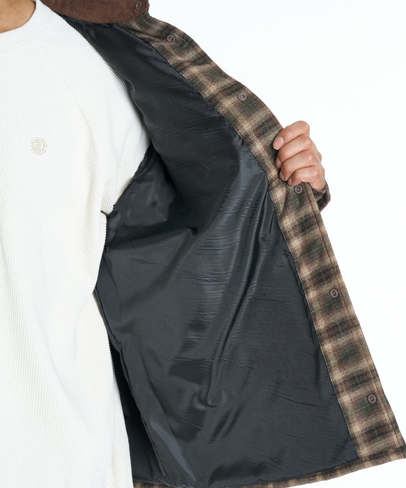 ELEMENT メンズ PLAID PUFF JACKET ジャケット 【2026年秋冬モデル】 BRW / XL