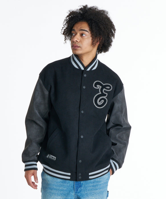 ELEMENT メンズ VARSITY STADIUM JACKET ジャケット 【2026年秋冬モデル】 FBK / XL