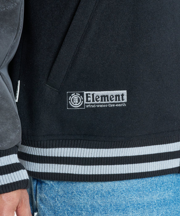 ELEMENT メンズ VARSITY STADIUM JACKET ジャケット 【2026年秋冬モデル】 FBK / XL