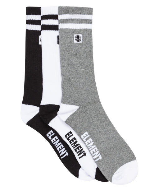 ELEMENT メンズ 2TONE ICON SOCKS 3PK ソックス 【2026年秋冬モデル】 KSQ0 / F