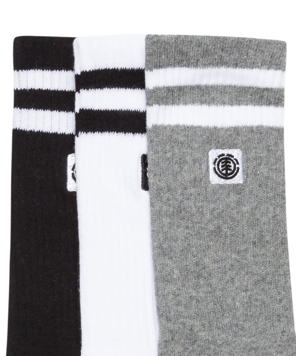 ELEMENT メンズ 2TONE ICON SOCKS 3PK ソックス 【2026年秋冬モデル】 KSQ0 / F