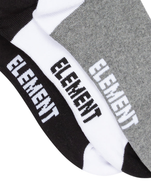 ELEMENT メンズ 2TONE ICON SOCKS 3PK ソックス 【2026年秋冬モデル】 KSQ0 / F