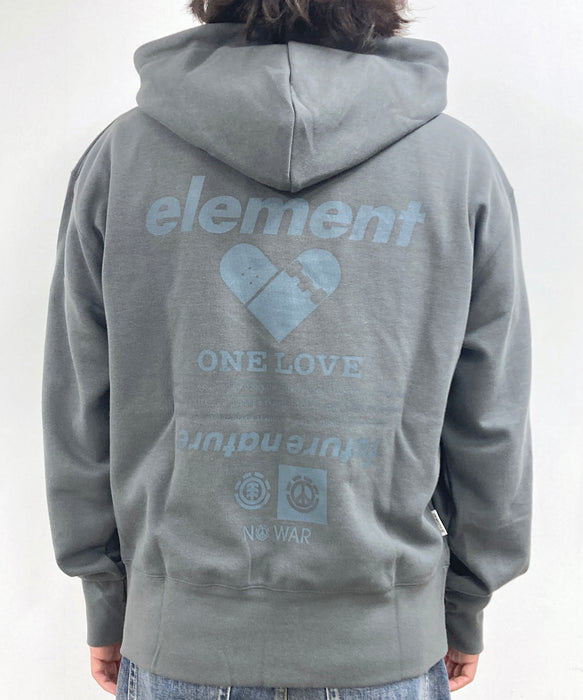 【直営店限定】ELEMENT メンズ W KNIT HEART ZIP HOOD セットアップ ジップパーカー 【2026年秋冬モデル】