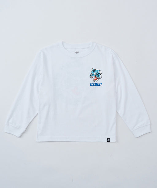 ELEMENT キッズ DOVE TIGER LS YOUTH ロンT 【2026年春夏モデル】 WHT / XL/155-165