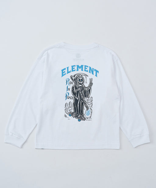 ELEMENT キッズ TIMBER RIP LS YOUTH ロンT 【2026年春夏モデル】 WHT / XL/155-165