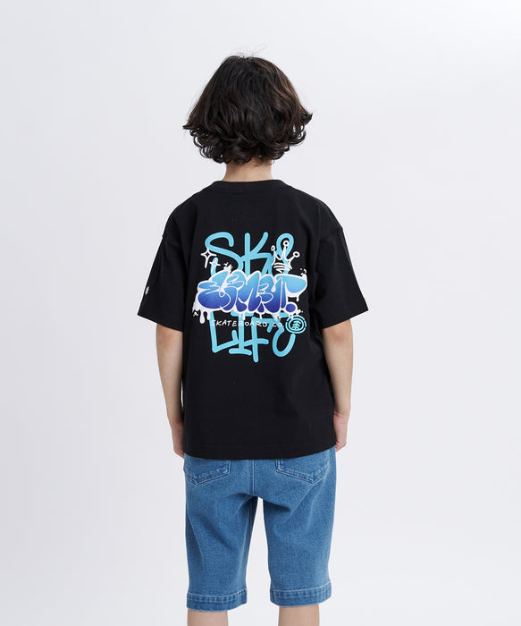 ELEMENT キッズ LAYER TAGGING SS Y Tシャツ 【2026年春夏モデル】 FBK / XL/155-165
